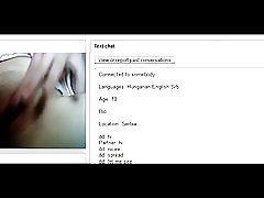 Figa ragazza serba gioca su chatroulette